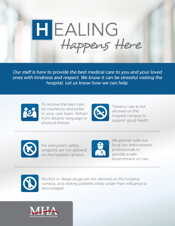 Healing Happens Here flyer/poster