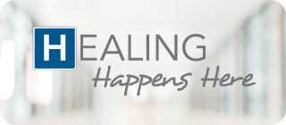 Healing Happens Here logo/signature