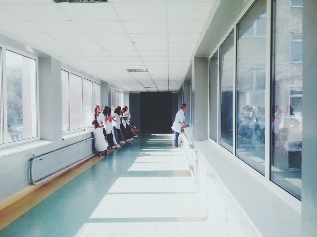 nurses in hallway