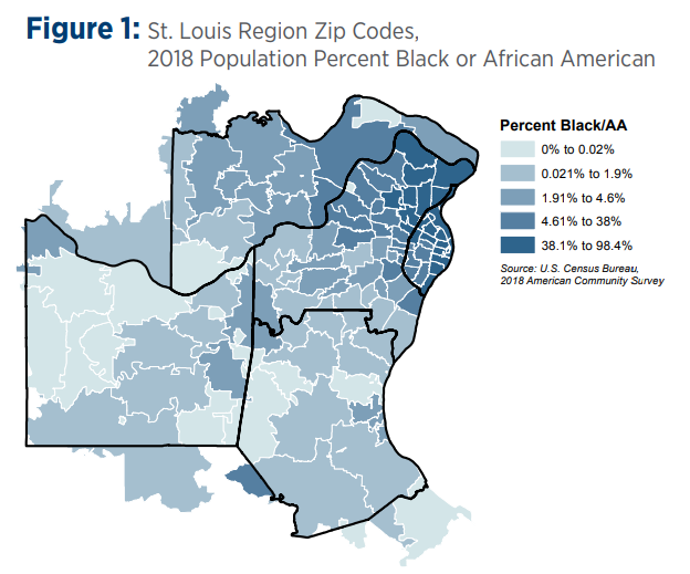 Figure 1: St. Louis Region ZIP Codes