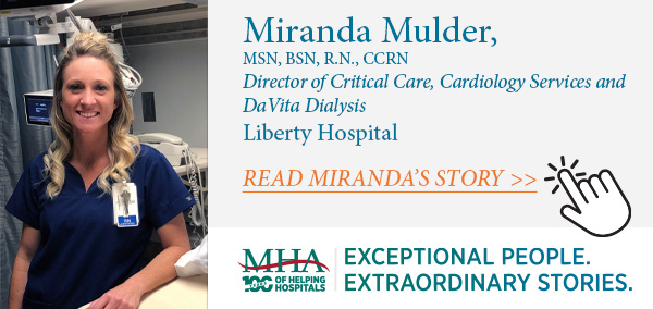 Miranda Mulder, Liberty Hospital
