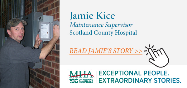 Jamie Kice, Scotland County Hospital