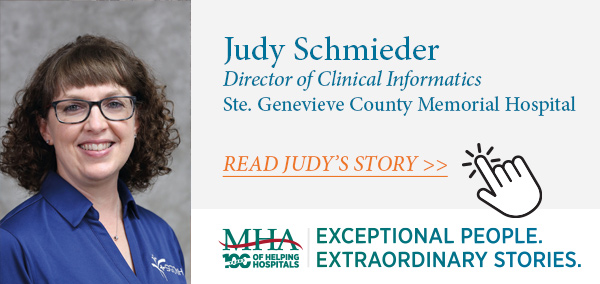 Judy Schmieder, Ste. Genevieve County Memorial Hospital