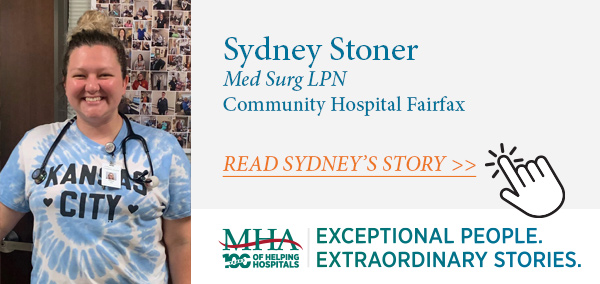 Sydney Stoner, Community Hospital Fairfax