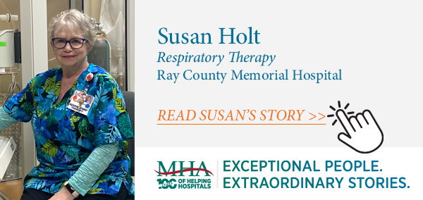 Susan Holt, Ray County Memorial Hospital