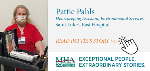 Pattie Pahls, Saint Luke's East Hospital