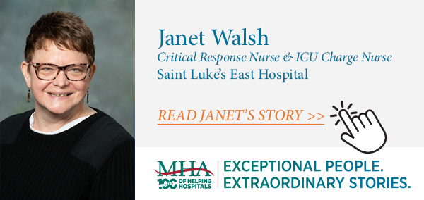 Janet Walsh, Saint Luke's East Hospital